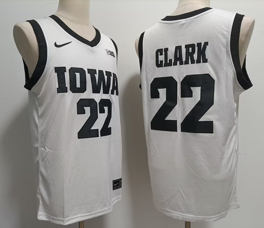 2024 NCAA Men Iowa Hawkeyes 22 Caitlin Clark white style #2 nike jerseys->ncaa teams->NCAA Jersey